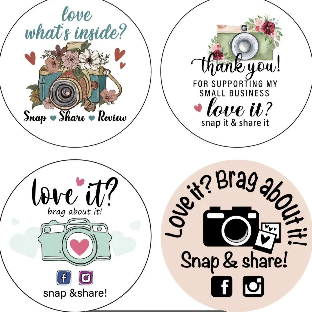 100 Stickers For Sales-4 Different Patterns